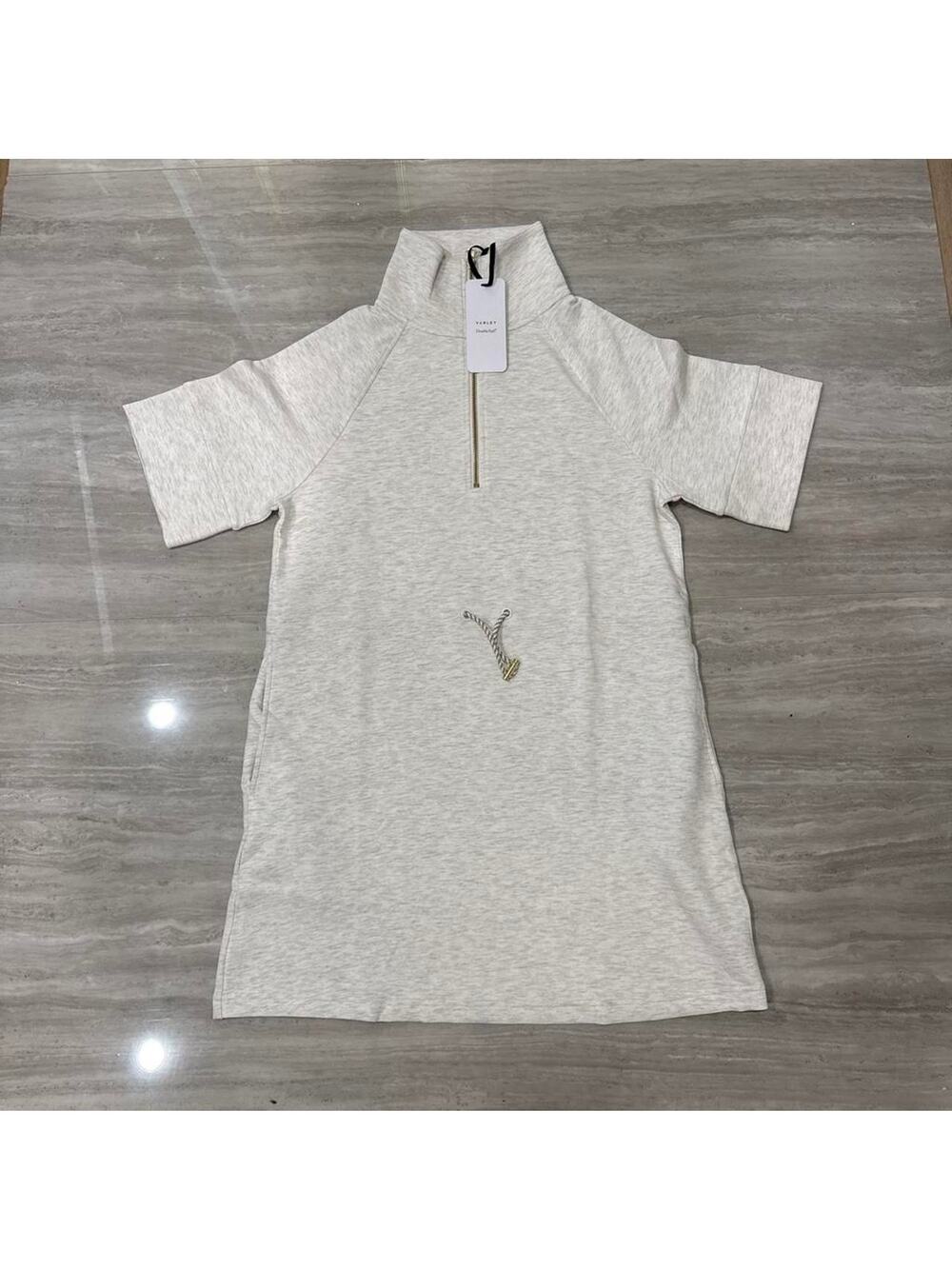 Varley paisley half zip dress